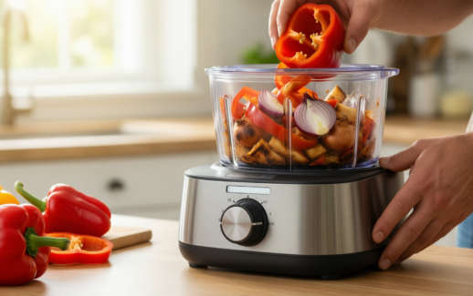Cuisinart FlexPrep food processor review — illustrative AI-generated lifestyle image