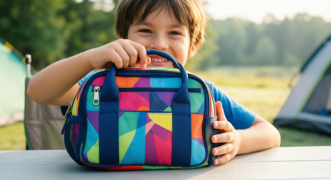 polar gear kids lunch bag — illustrative AI-generated lifestyle image