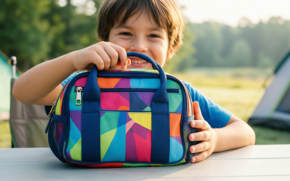 polar gear kids lunch bag — illustrative AI-generated lifestyle image