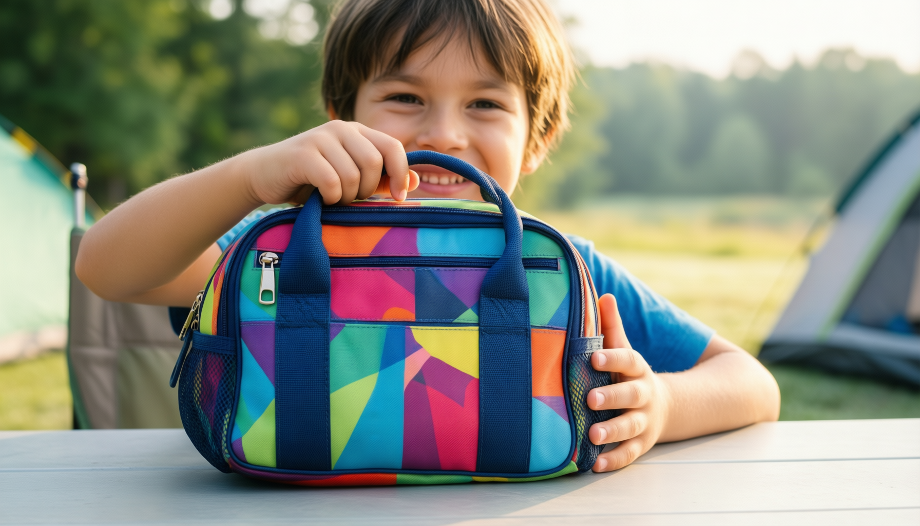 polar gear kids lunch bag — illustrative AI-generated lifestyle image
