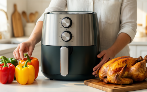 PureMate air fryer review — illustrative AI-generated lifestyle image