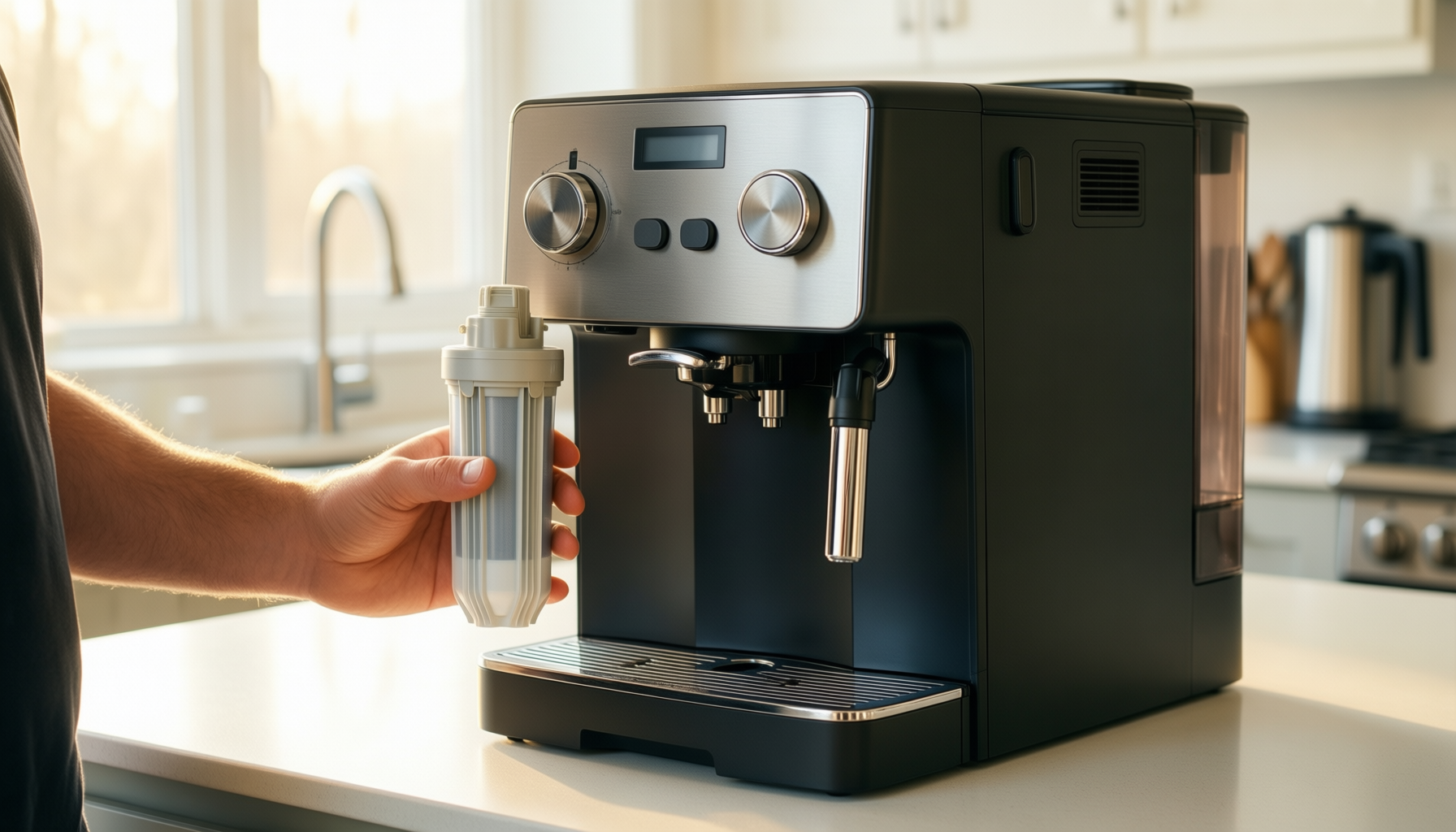 delonghi water filter 10 pack — illustrative AI-generated lifestyle image