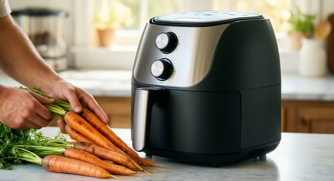 Typhur Dome 2 air fryer review — illustrative AI-generated lifestyle image