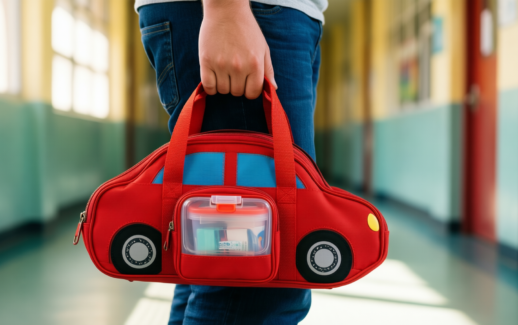 lightning mcqueen lunch bag — illustrative AI-generated lifestyle image