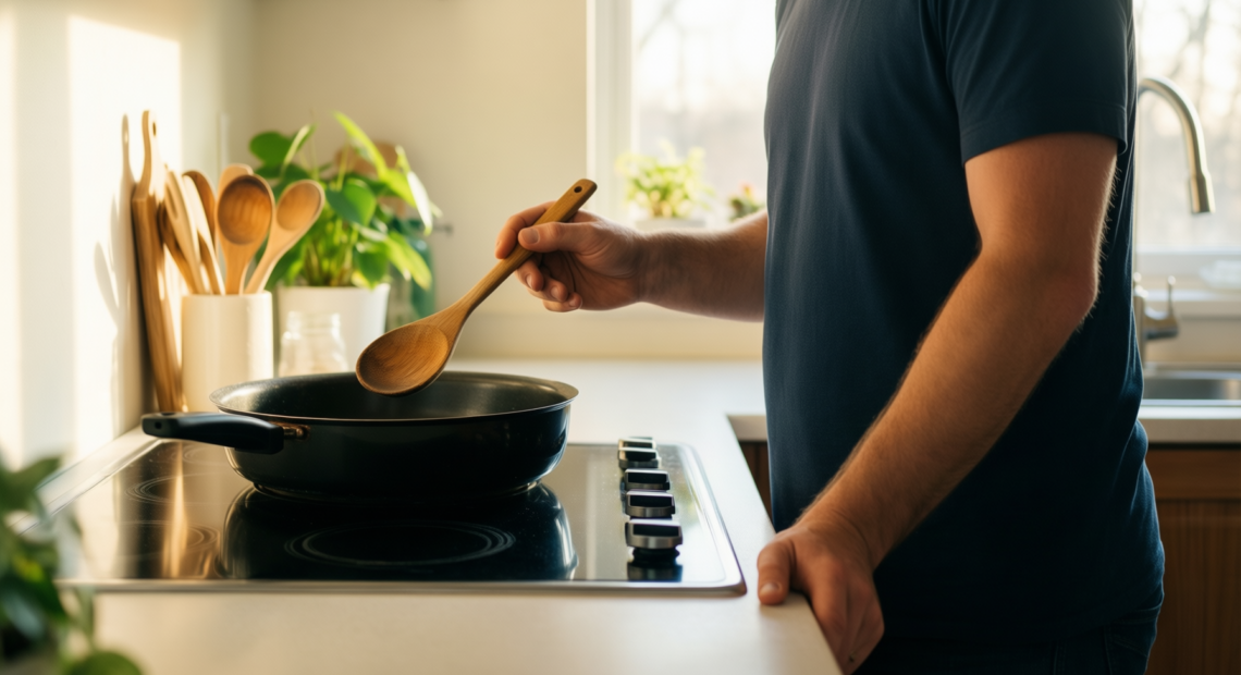 andrew james induction hob — illustrative AI-generated lifestyle image