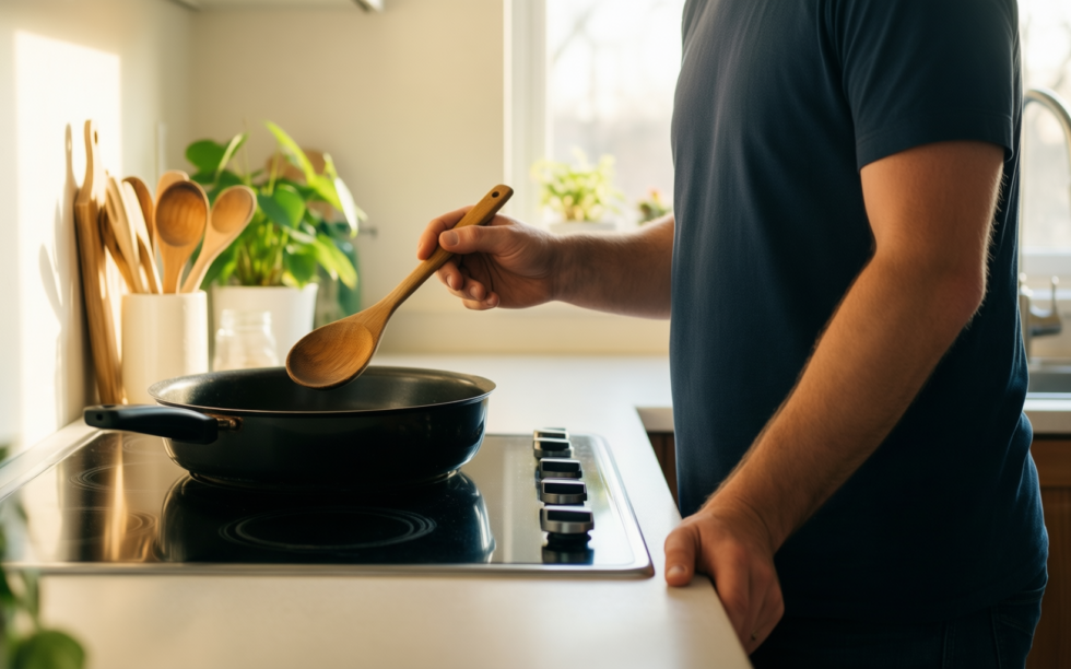andrew james induction hob — illustrative AI-generated lifestyle image