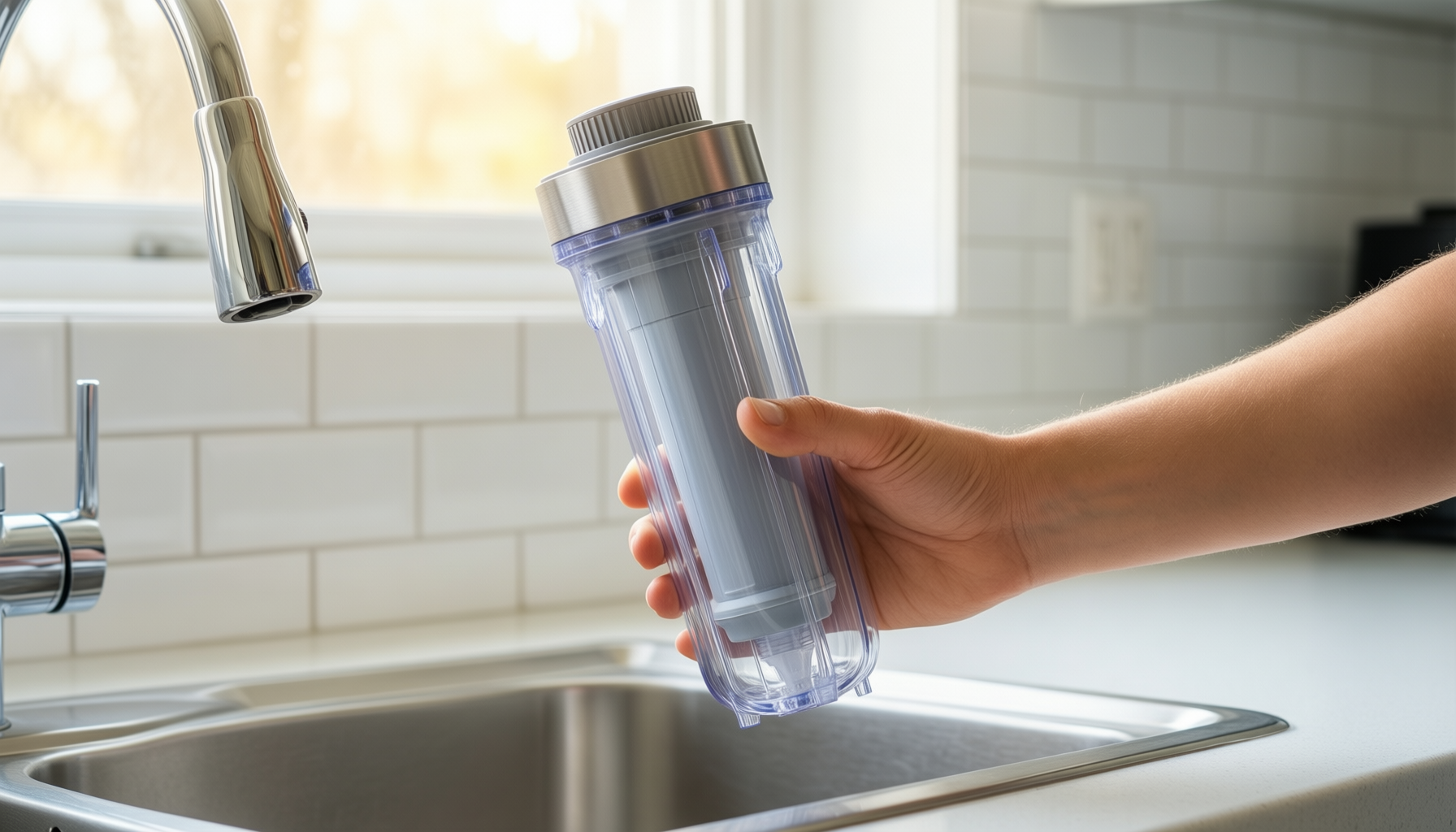 glacier fresh water filter for sage — illustrative AI-generated lifestyle image