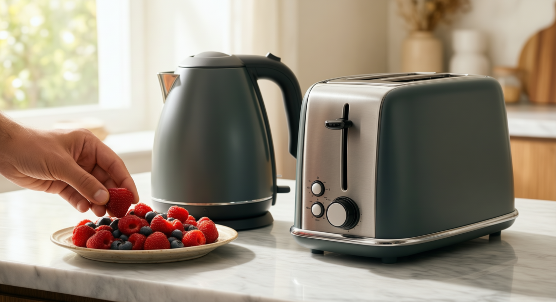swan serenity kitchen set — illustrative AI-generated lifestyle image