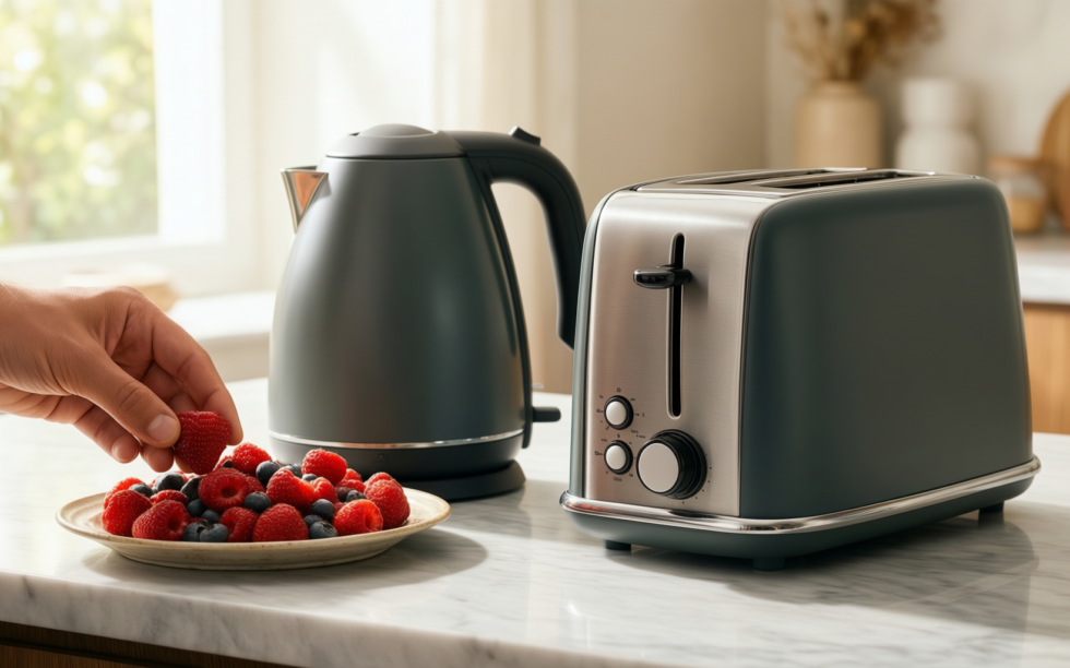 swan serenity kitchen set — illustrative AI-generated lifestyle image