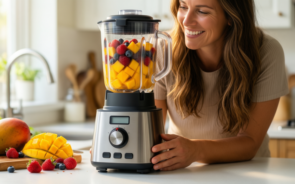 nutribullet blender 900 series mclaren — illustrative AI-generated lifestyle image