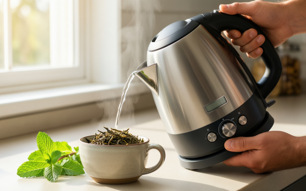 swan sk31050bn kettle — illustrative AI-generated lifestyle image