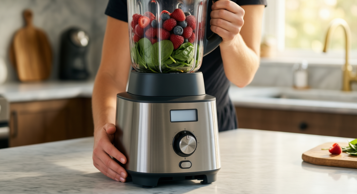 tefal black collection blender — illustrative AI-generated lifestyle image