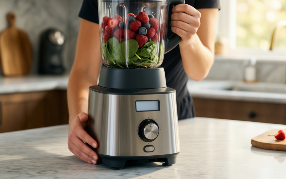 tefal black collection blender — illustrative AI-generated lifestyle image