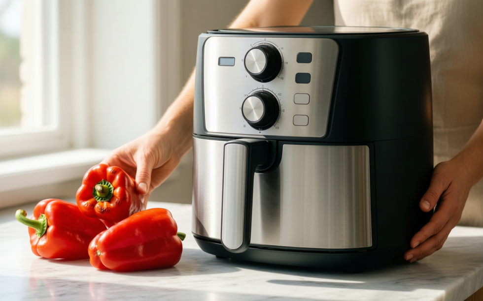 salter 2l compact air fryer review — illustrative AI-generated lifestyle image