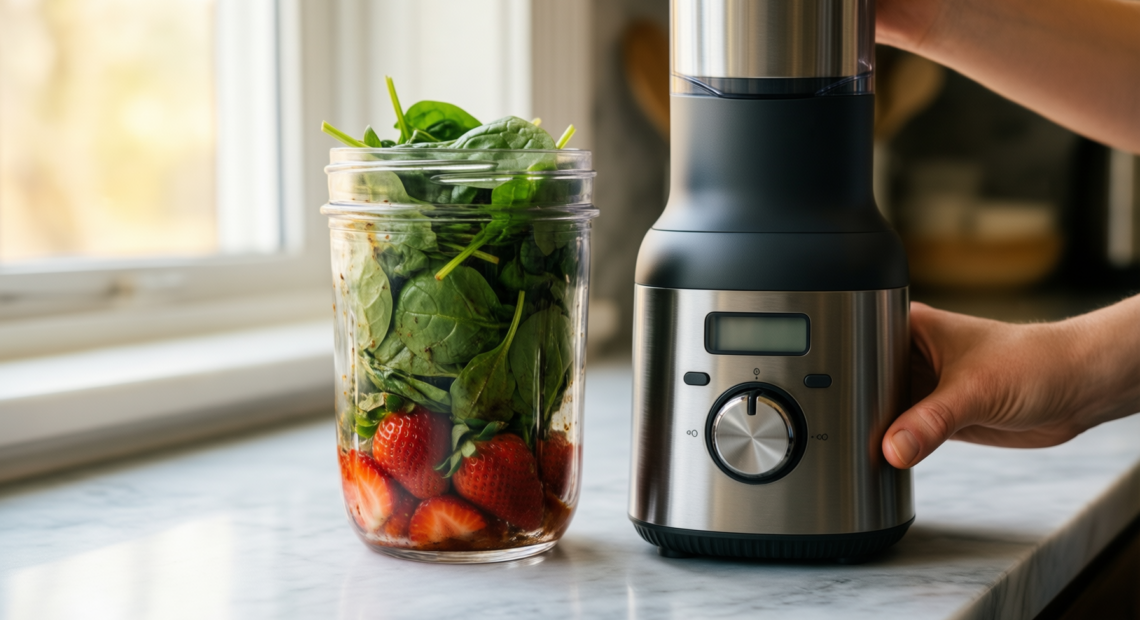 cordless hand blender — illustrative AI-generated lifestyle image