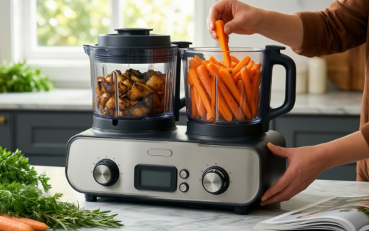 tenker food processor 2 bowls — illustrative AI-generated lifestyle image