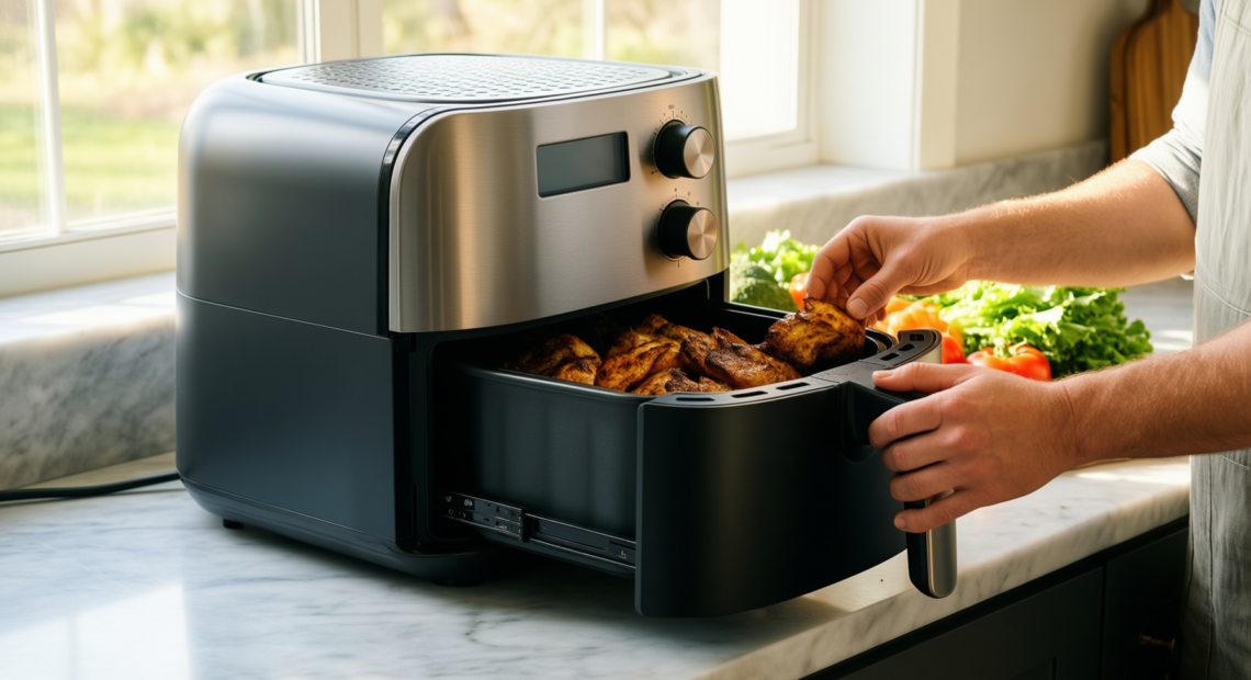 uten dual blaze air fryer — illustrative AI-generated lifestyle image