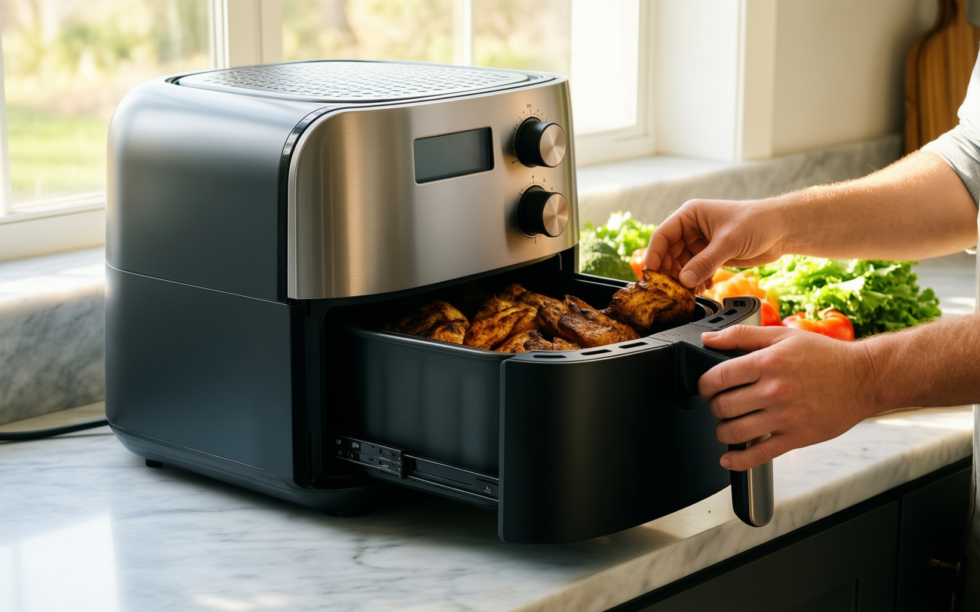 uten dual blaze air fryer — illustrative AI-generated lifestyle image