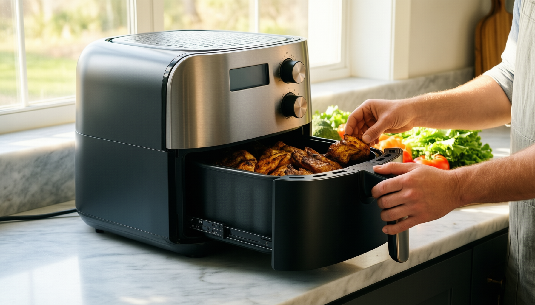 uten dual blaze air fryer — illustrative AI-generated lifestyle image