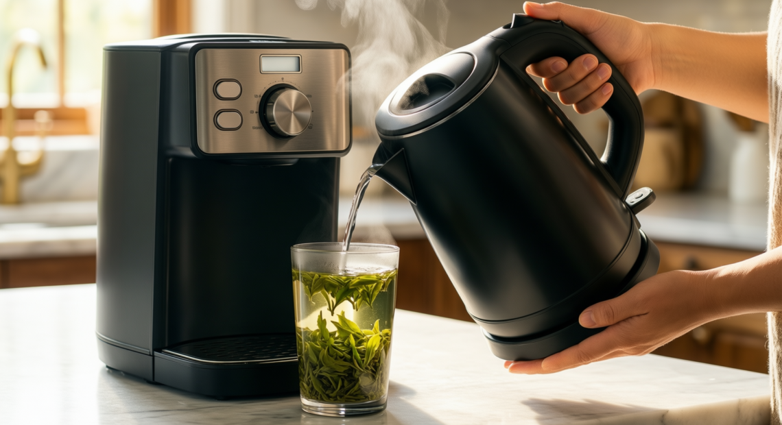 tower t10052blk empire kettle — illustrative AI-generated lifestyle image