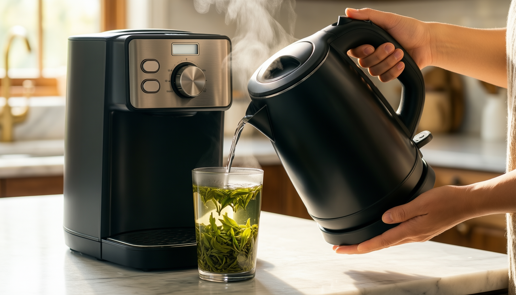 tower t10052blk empire kettle — illustrative AI-generated lifestyle image