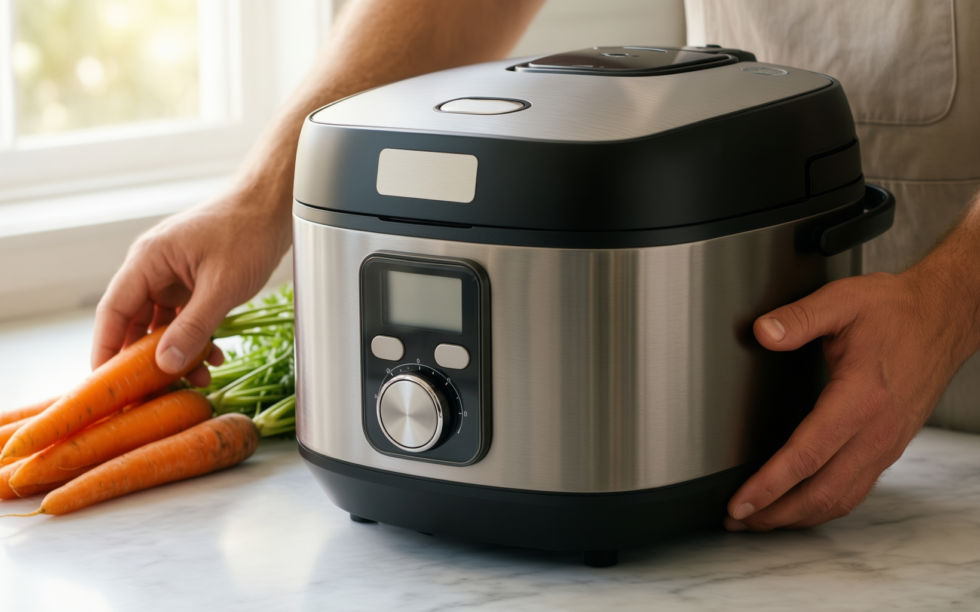 yum asia kumo yumcarb rice cooker — illustrative AI-generated lifestyle image